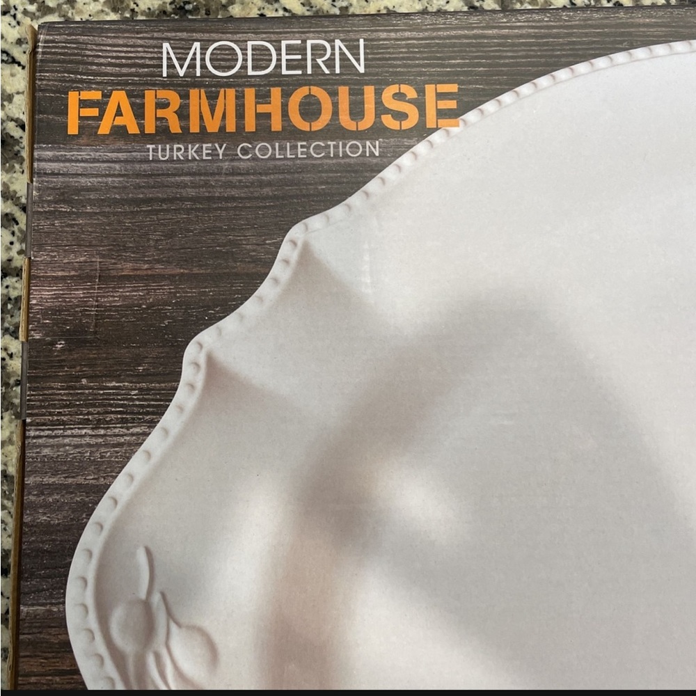 Modern Farmhouse 21 Inch Turkey Platter